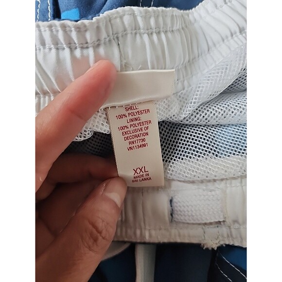 NWT Mossimo Supply Co Men's Board Shorts Size XXL Swim Trunks Floral Blue Beach - Picture 4 of 12